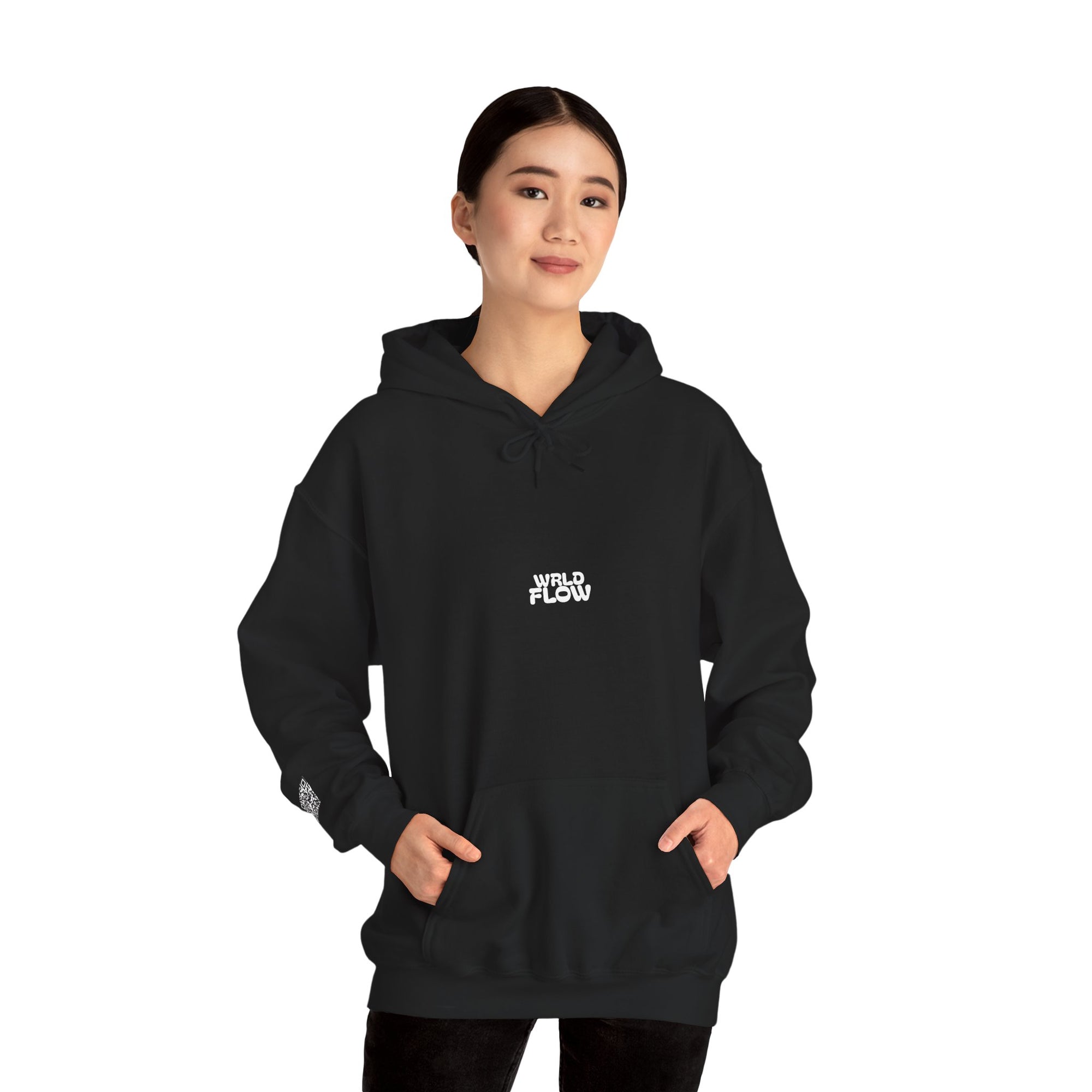 Lyrics Hoodie Black QR