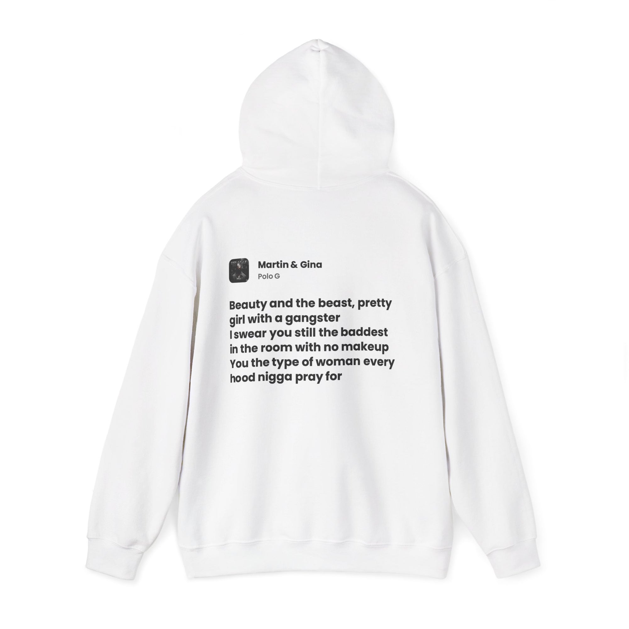 Lyrics Hoodie White