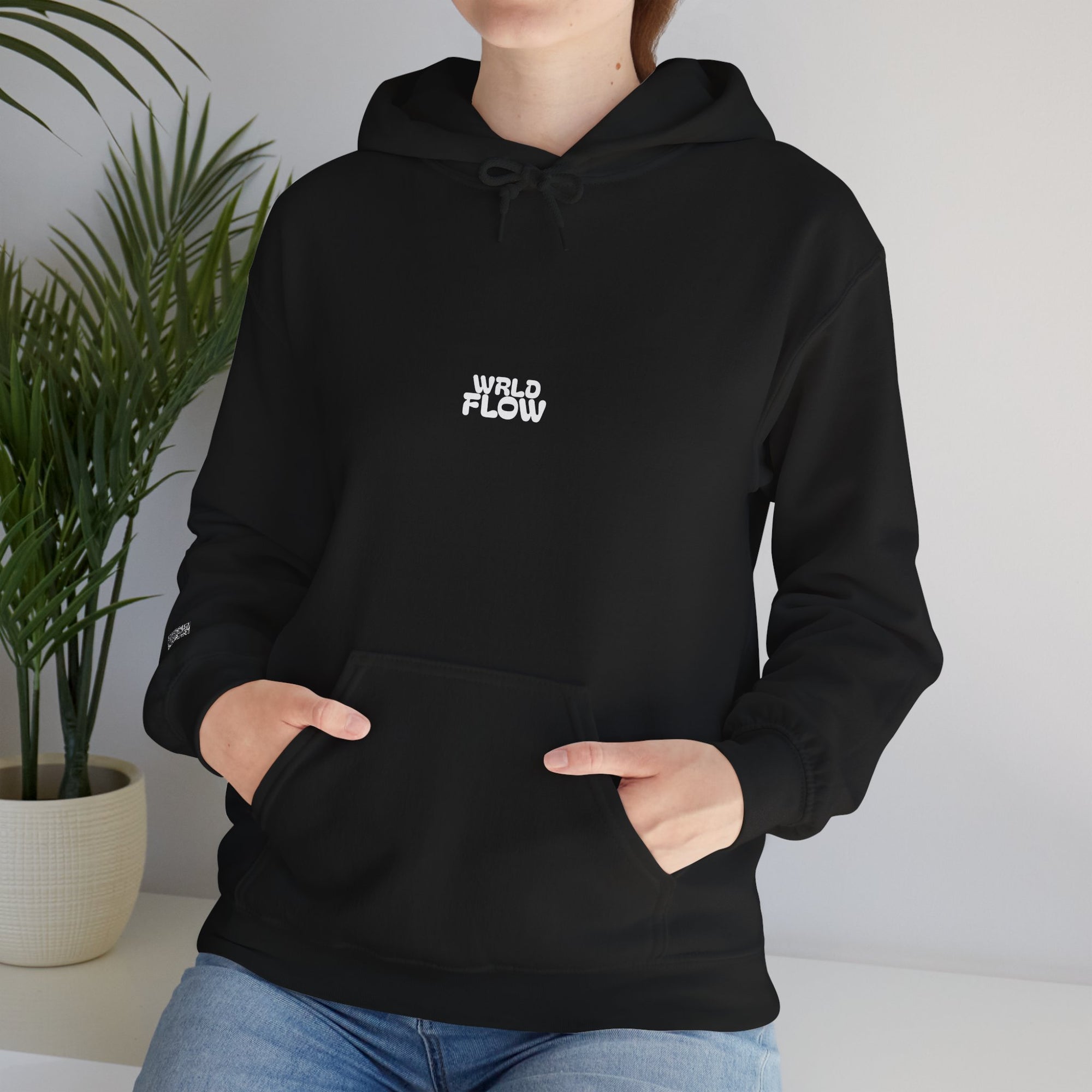 Lyrics Hoodie Black QR