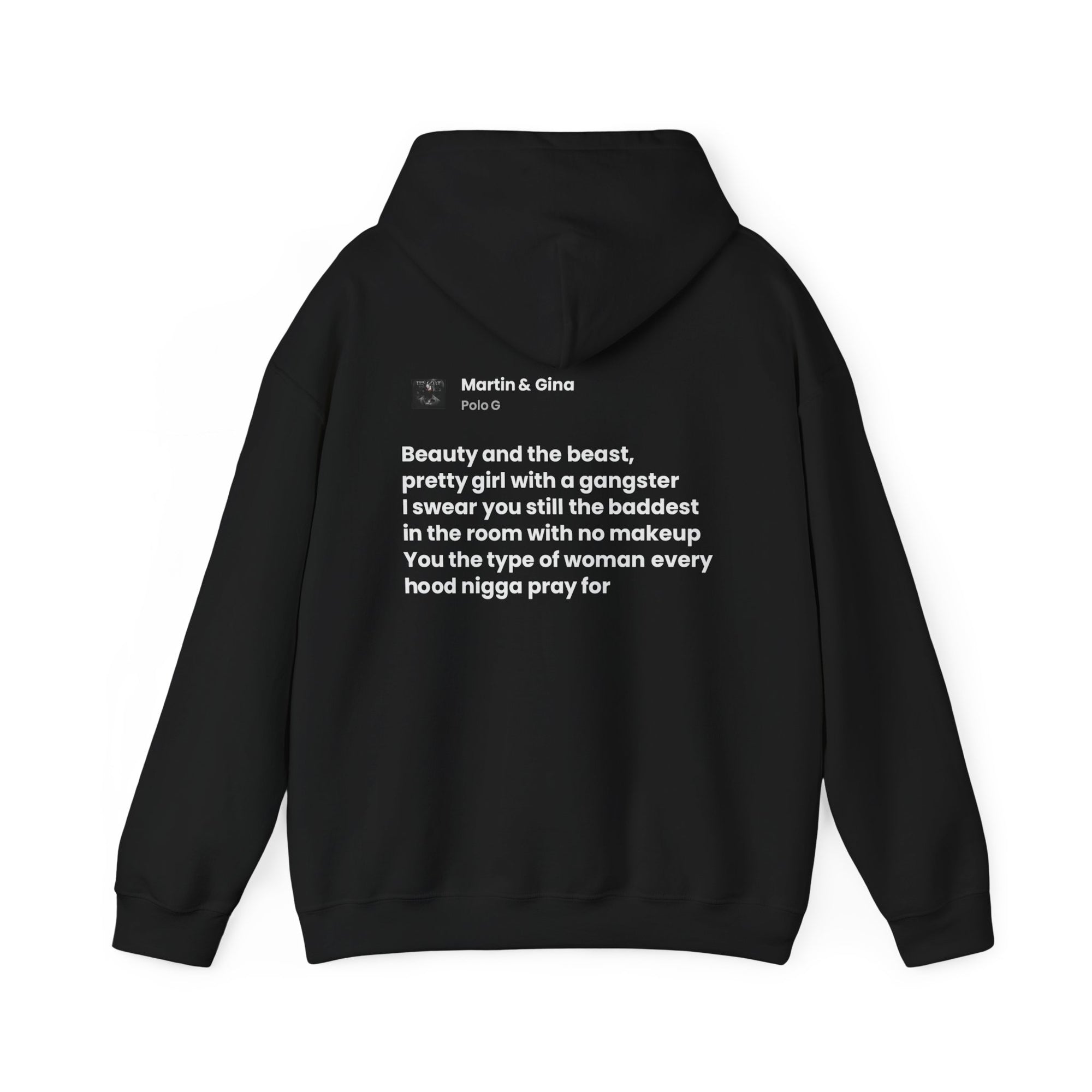 Lyrics Hoodie Black