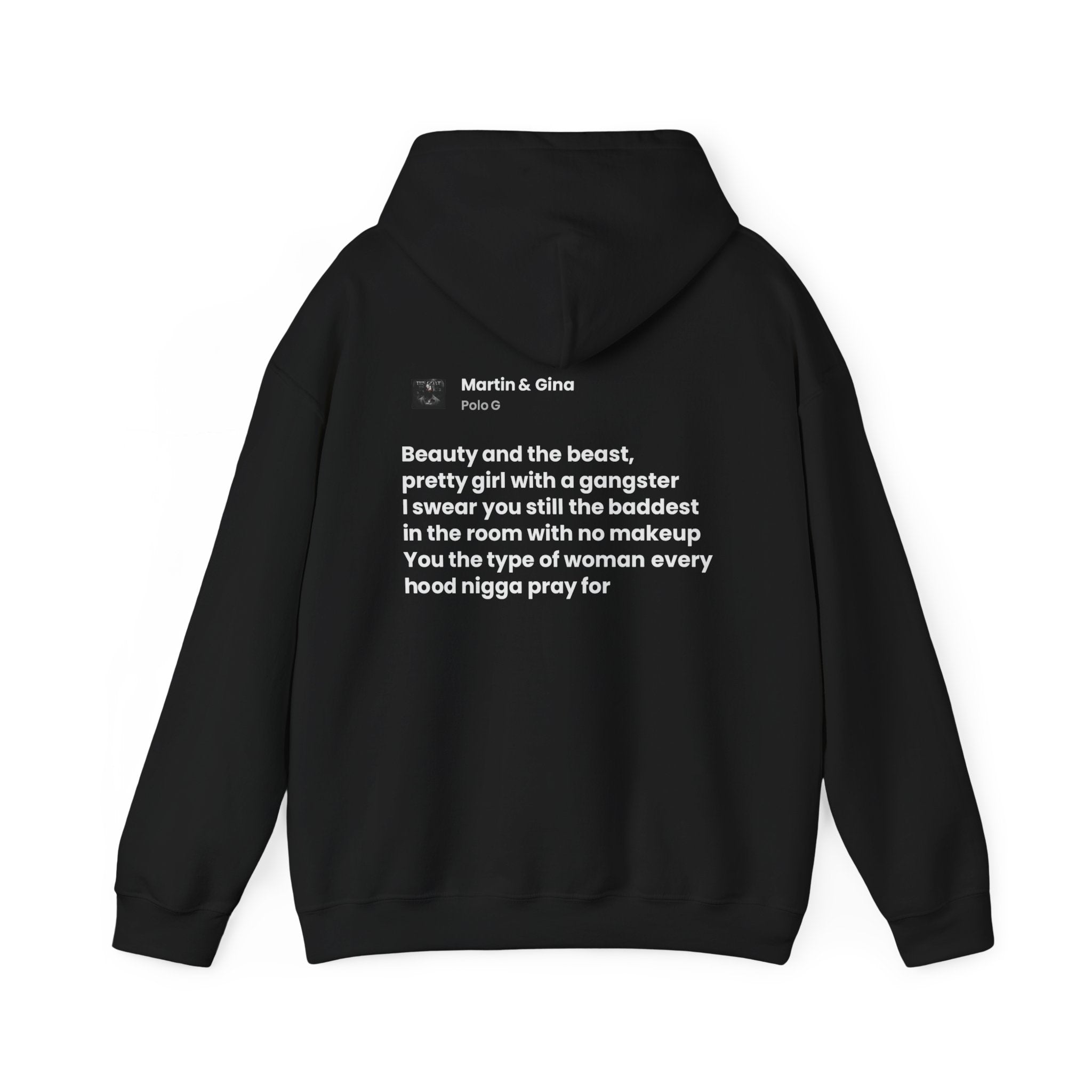 Lyrics Hoodie Black