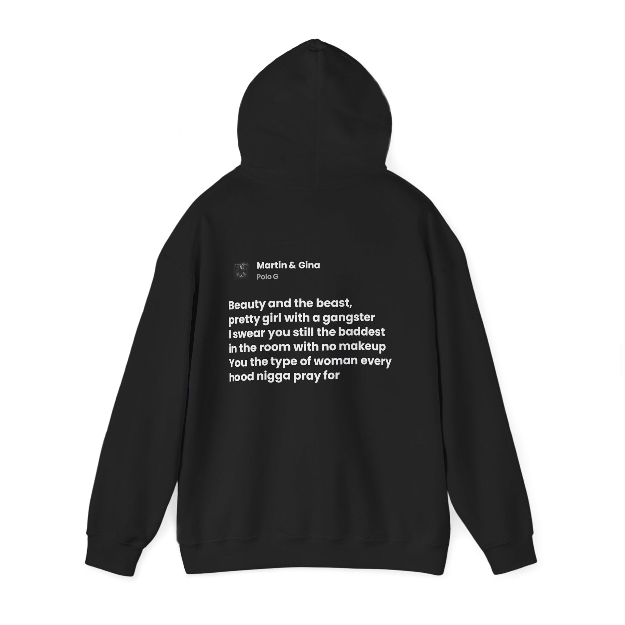 Lyrics Hoodie Black