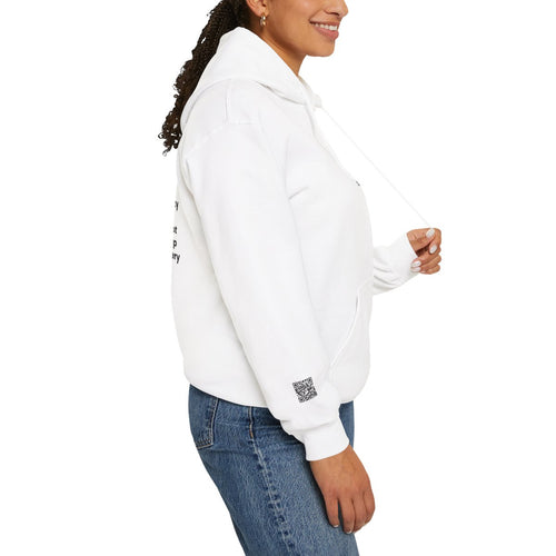 Lyrics Hoodie White QR